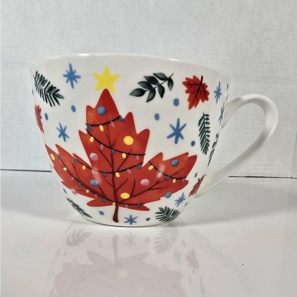Portobello By Design Other - Portobello By Design Holiday Mug Maple
leaf Christmas Merry and Bright